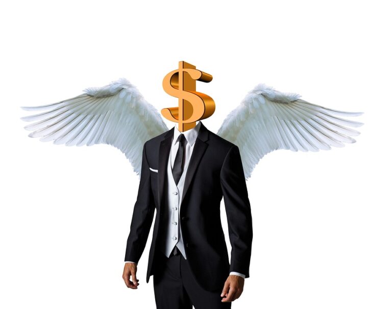 angel investor or business angel in Arabic