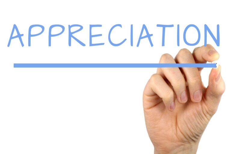 appreciation in Arabic